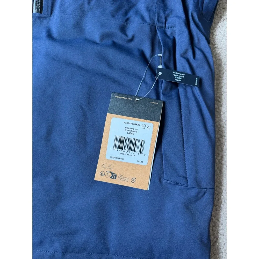 The North Face Men's Jacket Chakal NEW Hooded DRYVENT Summit Navy Blue Large